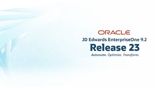 JD Edwards EnterpriseOne Release 23