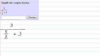 Simplify Complex Fractions 1
