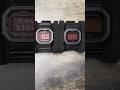 G-Shock Square Red Display Comparison