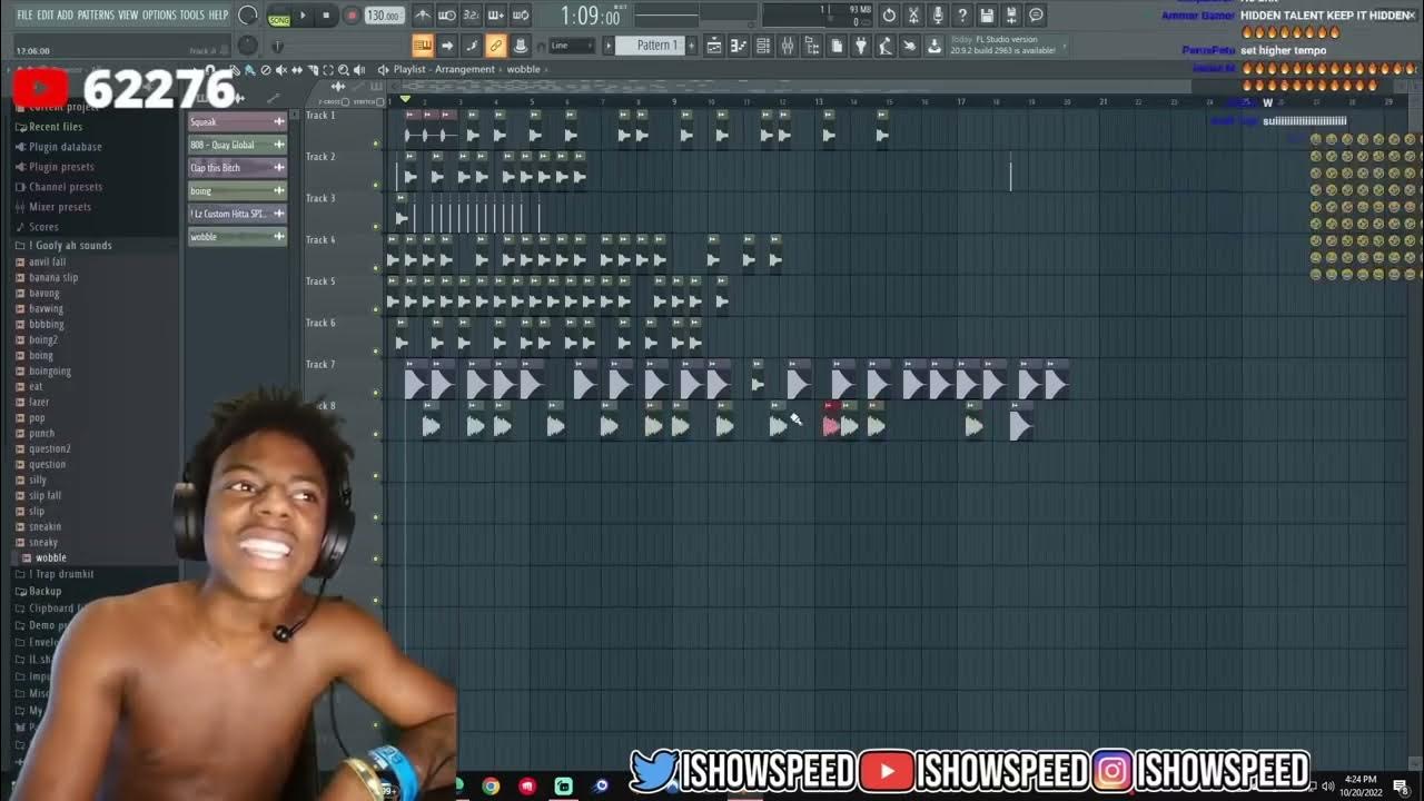 IShowSpeed Makes The Most ＊＊GOOFY AHH＊＊ Beat Live on Stream! - YouTube