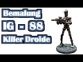 Wie bemale ich IG 88 Attentäter Droiden Miniatur für Star Wars Imperial Assault? - Mal Tutorial