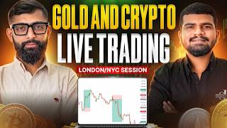 LIVE FOREX TRADING / NYC SESSION / 19 JUNE / GOLD & BTC / FOREX HINDI / TRADE HAWK