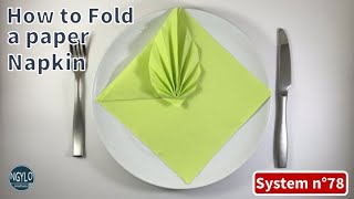 How to fold a paper napkin with small leaf | Napkin Folding