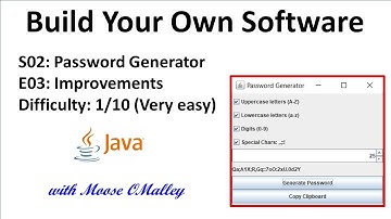 Build Your Own Software with Moose - S02,E03 - Password Generator