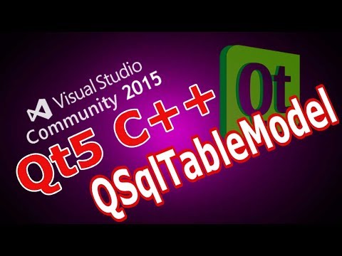 Qt5 C++ QSqlTableModel With Mysql Database & QTableView  #35