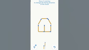 Move two sticks to change the Direction of the House 🏠#iq #puzzle #sticks