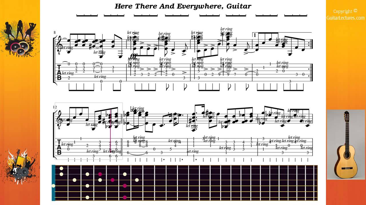 Here There And Everywhere - Beatles The - Guitar - YouTube