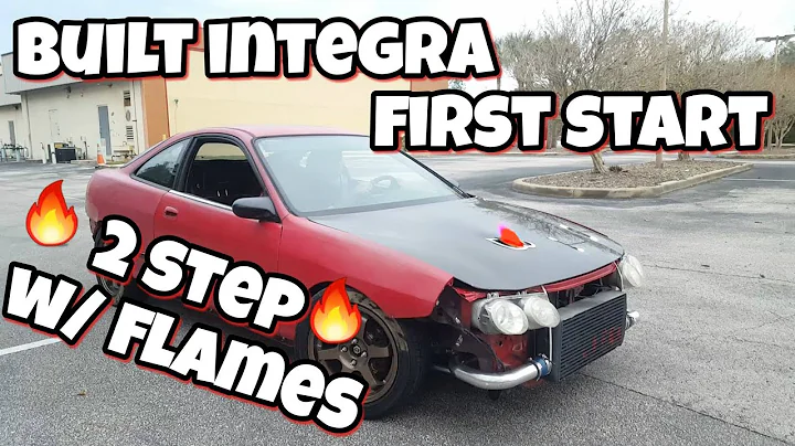 FLAMES FROM 2 STEP after First Start Up turbo integra !!