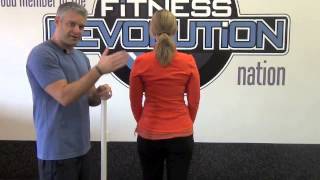 Chanhassen Personal Trainer Demonstrates the FMS Shoulder Mobility Assessment