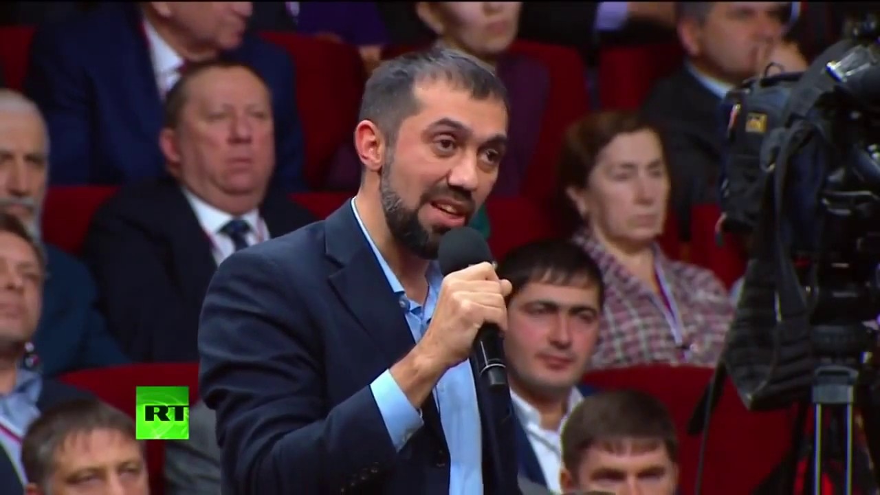 Руслан Курбанов   вопрос  Путину про КЧР