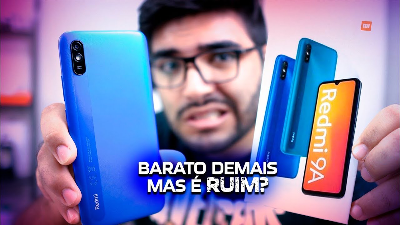 Com ele! O MAIS BARATO DA XIAOMI EM 2020! Redmi 9A, MELHOROU? ou PIOROU? 🥵