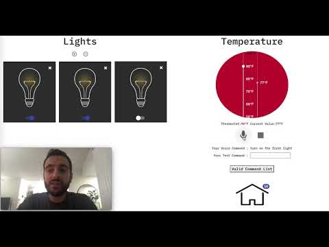 SmartHome Project ( Speech Recognition - React - Flask )