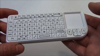 The Rii Mini Wireless Handheld Keyboard Mouse Laser Pointer Combo Instructions Review And Unboxing