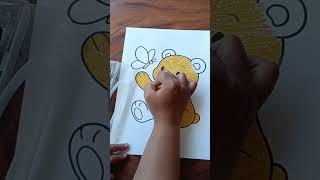 mustard crayon #shortvideo #art #youtubeshorts #shorts #bear #animals #picture #picoftheday #beruang