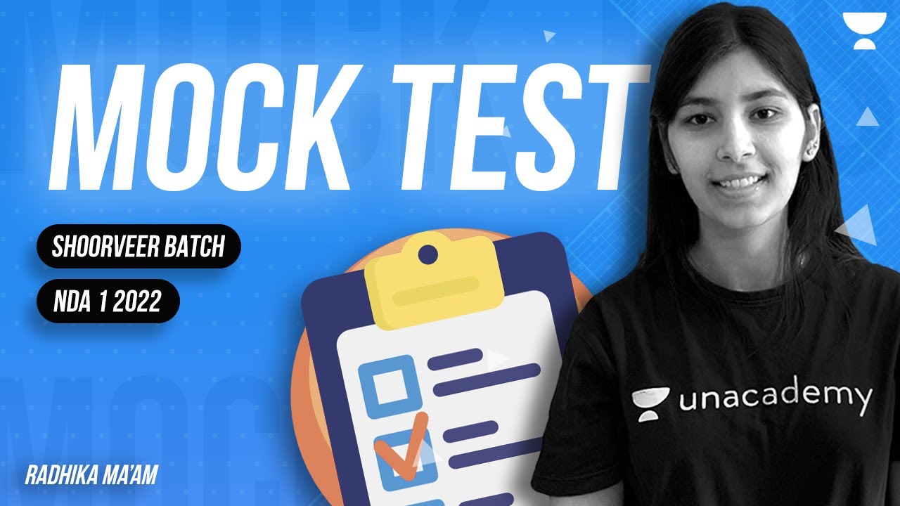 MOCK TEST  |  NDA PHYSICS  | NDA 1  2022 |  | RADHIKA MAM