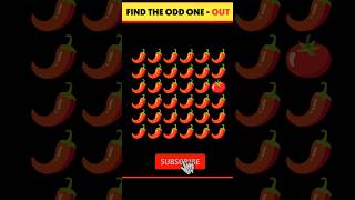 Emoji Odd One Out  Find Challenge💥💥 | Brain Site | #shorts
