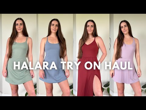 HALARA TRY ON HAUL - activewear dress review & discount code! 