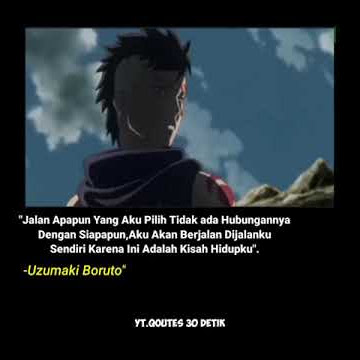 Kata kata Motivasi Dari Boruto
