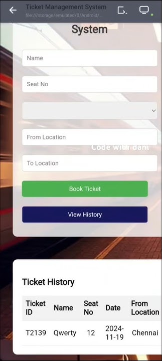 Responsive ticket booking webpage using HTML CSS and JavaScript # ...