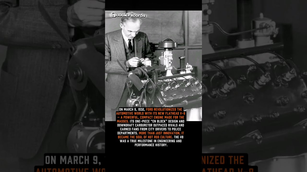 How Henry Ford Built The Iconic V8 History Book Records Interestingfacts Automobile