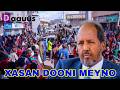 TOOS: Shacabka Muqdisho oo ku Banaanbaxay Xasan Sheekh & Boobka dhulka Shacabka..