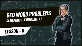 GED Word Problems: Satisfying an Inequality (Black 8)
