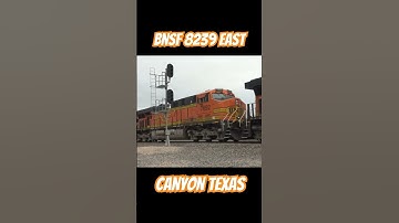 BNSF 8239 East. BNSF Hereford Subdivision. Canyon Texas #bnsf #train #patstrainvideos