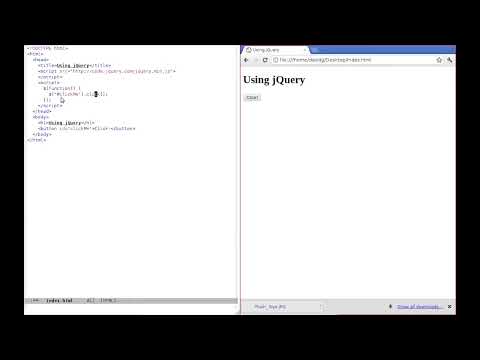 Using jQuery: using an event handler