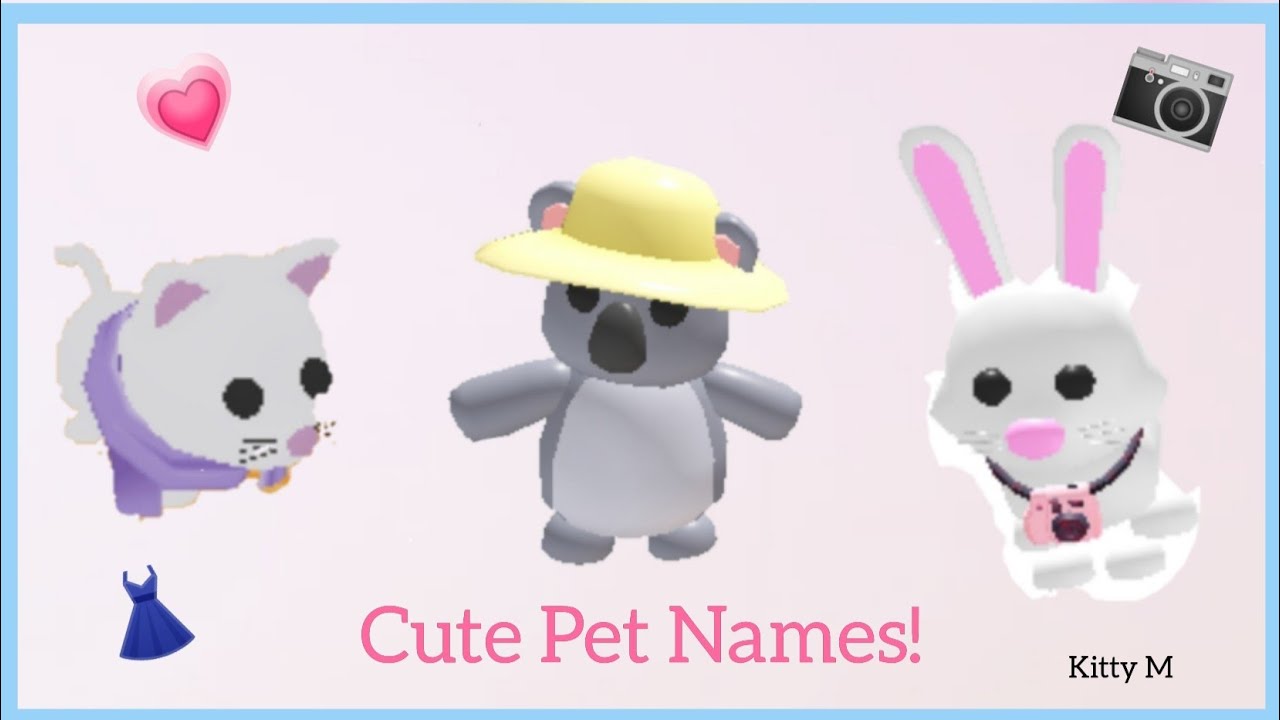 Preppy names for adopt me pets! in 2023  Cute pet names, Preppy names,  Cute adopt me pet names