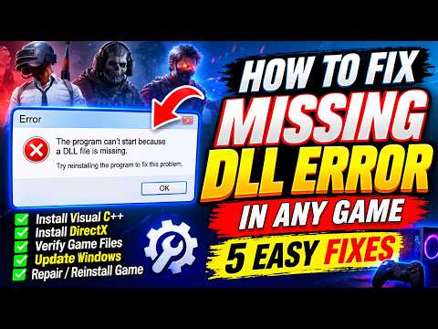 How to Fix Missing DLL Error in Any Game on PC (5 Easy Fixes!)