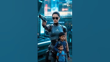 When your cop is a pretty humanoid robot ☺ #robocop #robot #aiart #futuristic #security