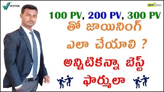 100 pv, 200pv, 300 pv తో జాయినింగ్ ఎలా చేయాలి అన్నిటికన్నా బెస్ట్ ఫార్ములా | sandeep kumar vestige
