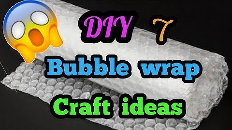 7 creative  Bubble wrap craft ideas// Bubble wrap art and craft // best out of waste//DIY Home decor
