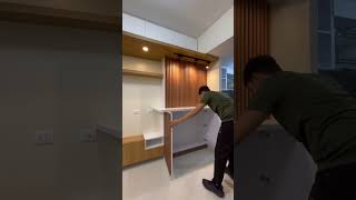 Modern Nook Table with Storage #shorts  #shortsvideo  #shortsfeed  #interiormakeover  #interior