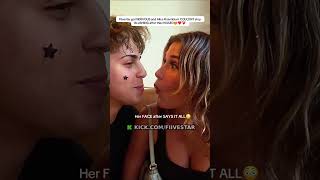 Celebrity Fiivestar and Alice Kiss😳#love #couple #fiivestar #alicerosenblum Wealth
