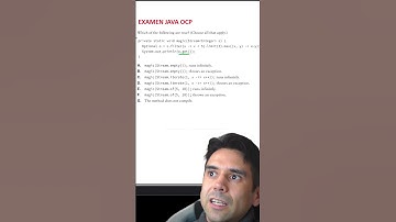 Ejercicio del examen de certificación de Oracle Java OCP