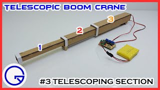 DIY Telescopic Boom Crane from Cardboard