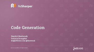 Code Generation with ReSharper