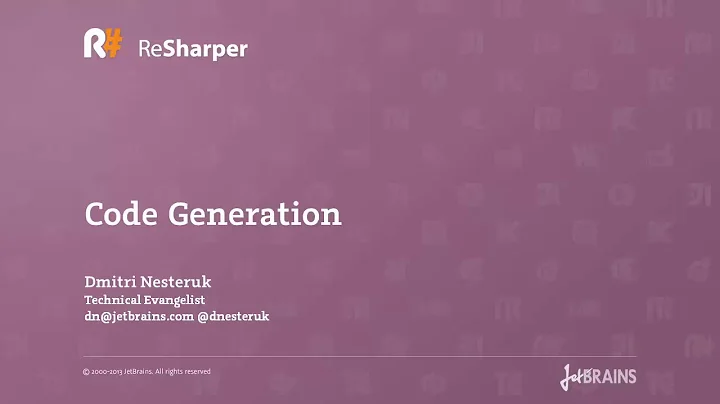Code Generation with ReSharper