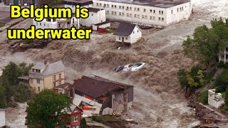 Belgium weather 2021| huge floods causes major damage in Belgium