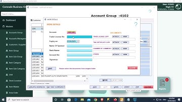 COMRADE BUSINESS ONE | CUSTOMER / SUPPLIER CREATION EASY WAY IN COMRADE