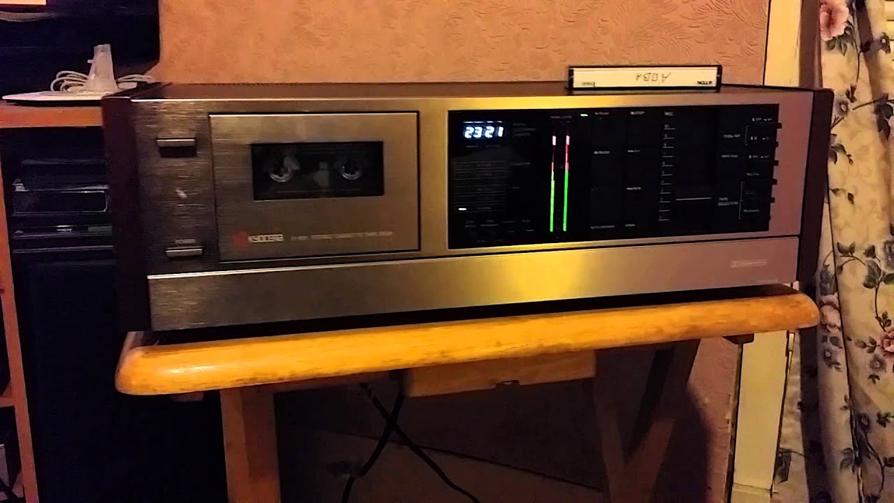 Vintage Kyocera d801 cassette deck YouTube