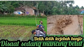 Detik Detik Terjebak Banjir Disunga Disaat Mancing Belut Sawah