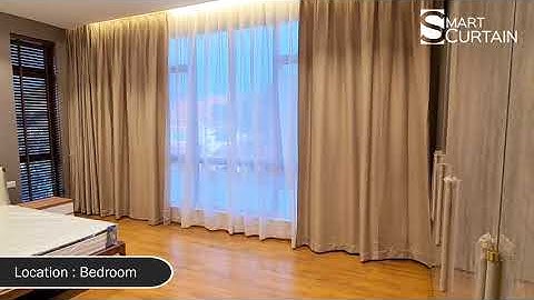 Motorized Double Track Curtain [Damansara] - Smart Curtain Malaysia