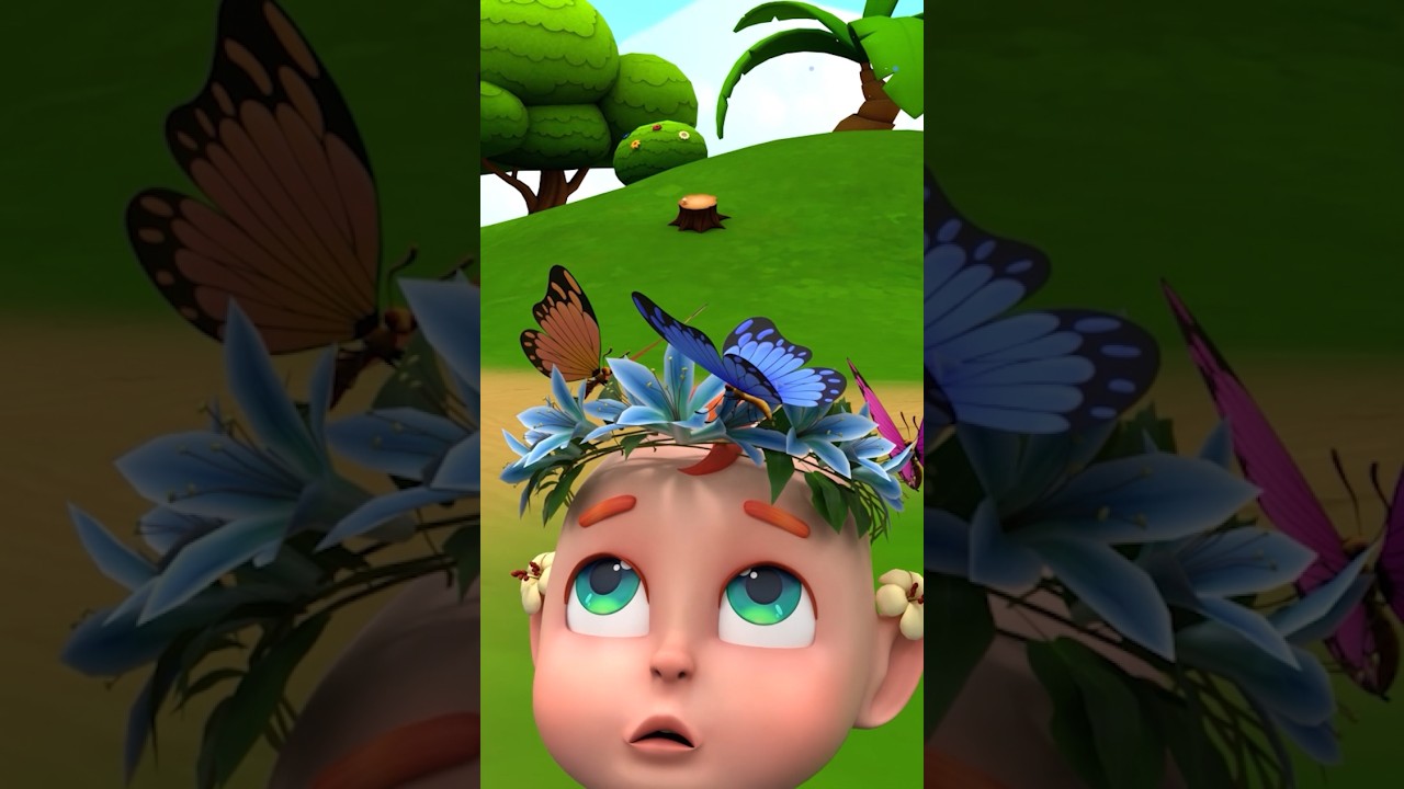 Police officer catches the butterfly | Rosoo - Baby Songs 