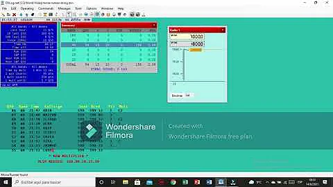 Morse runner in DXlog. LU1DJX