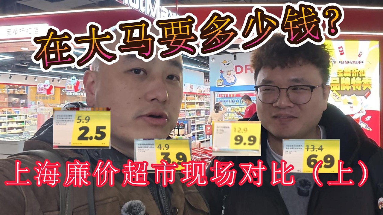 在大马买要多少钱？上海廉价超市价格对比（上）｜和大马生活家一起算账 ft：@Reborn_in_Malaysia