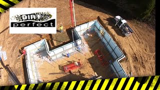 12 Corner ICF basement pour using Plumwall Icf bracing system for the first time