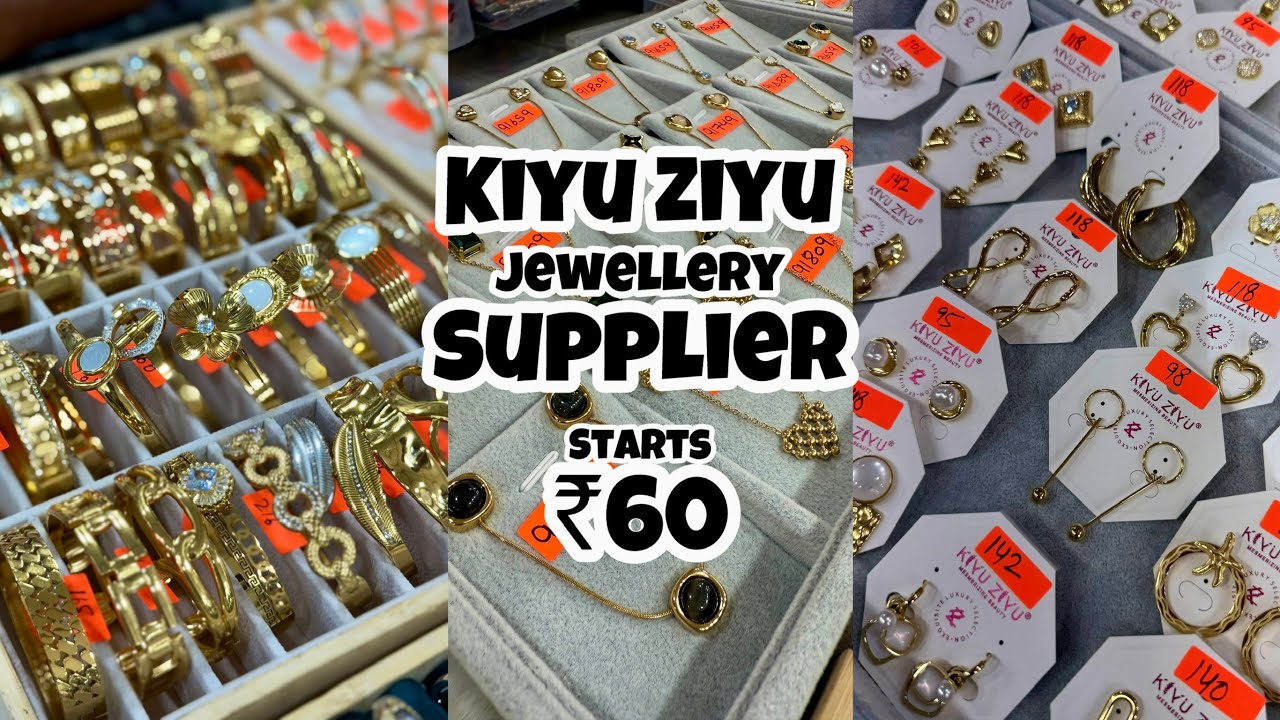 Anti Tarnish Jewellery Wholesale Market | latest colourful kiyu Ziyu Jewellery  | Western Fashion