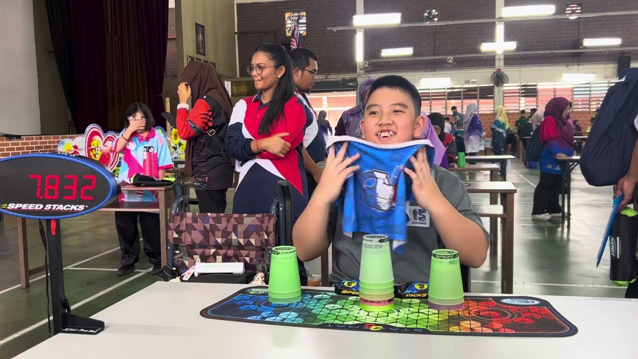 PRELIMS Chun Eng : Kejohanan Sukan Stacking Pendidikan Khas Daerah Johor Bahru 2024